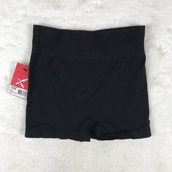 Capezio Seamless Rib Shorts, Black NWT Medium/Large - Picture 5 of 5